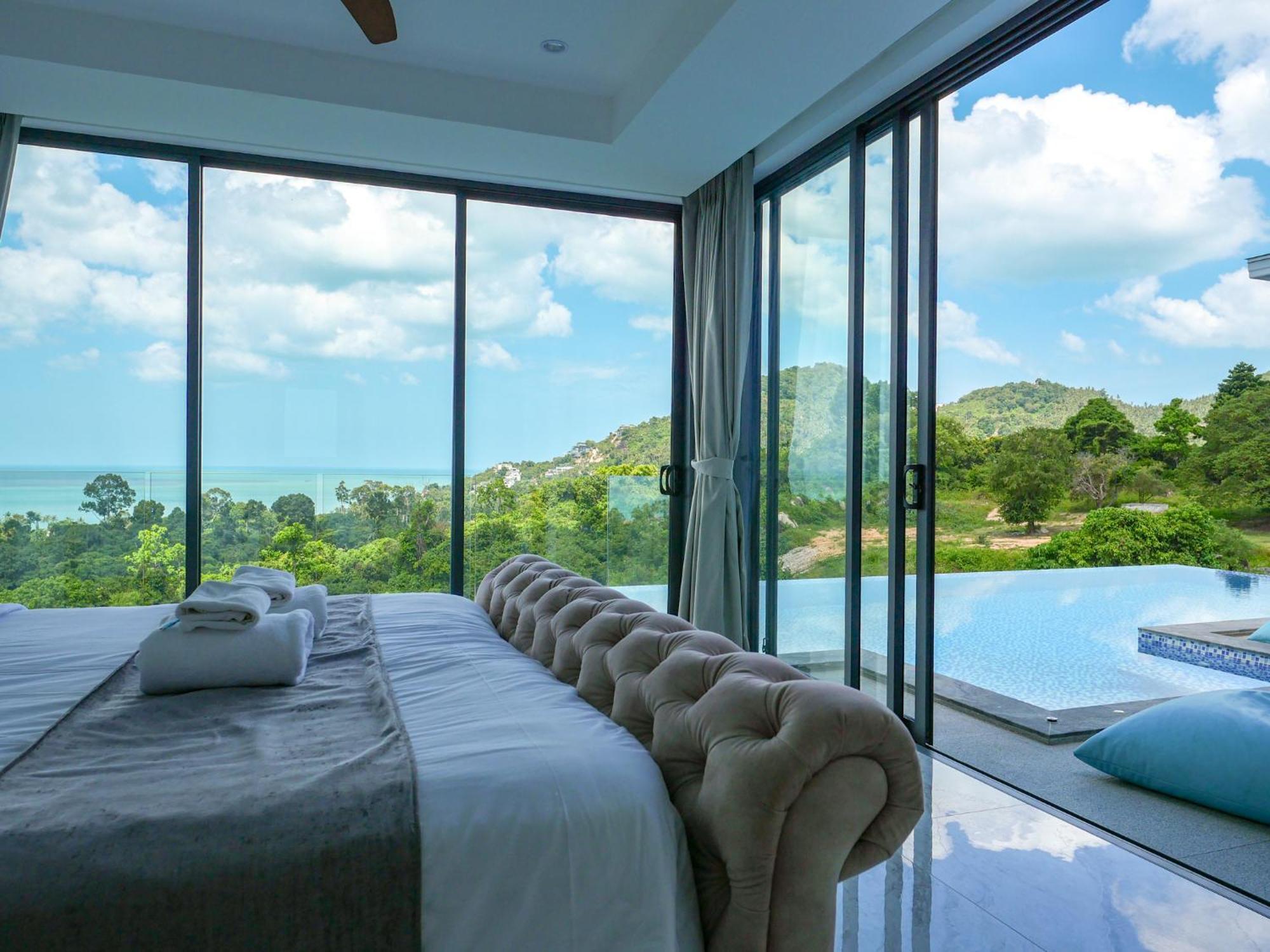 Morning Bliss 3br Private Pool & Sea View Villa Strand von Chaweng